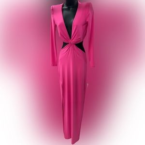 New Neon Pink Nookie dress sleek sexy hug to your body dress